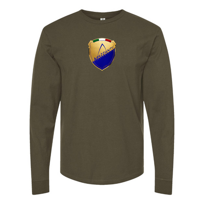 Men's Mazzanti Automobili Logo Cotton Long Sleeve T-Shirt