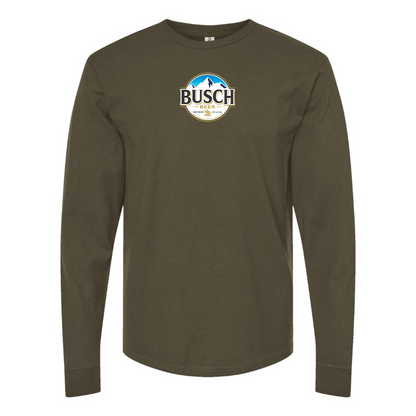 Men's Busch Logo Cotton Long Sleeve T-Shirt