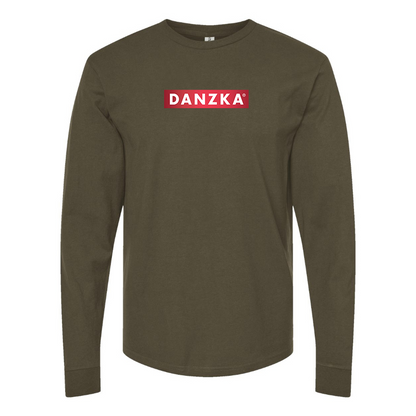Men's Danzka  Logo Cotton Long Sleeve T-Shirt