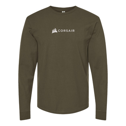 Men's Corsair Logo Cotton Long Sleeve T-Shirt