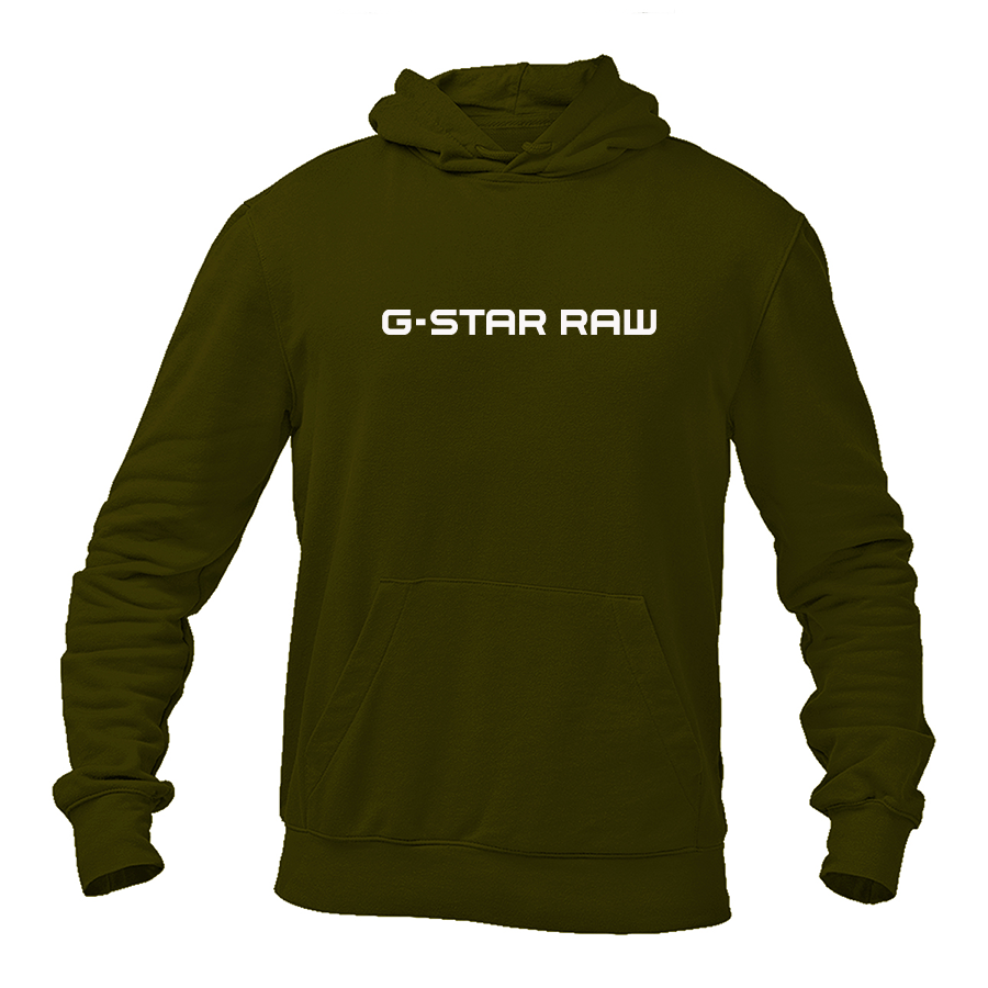 Men's G Star Raw Logo Pullover Hoodie
