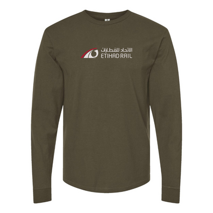 Men's Etihad Rail Logo Cotton Long Sleeve T-Shirt