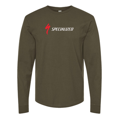Men's Specialized Logo Cotton Long Sleeve T-Shirt
