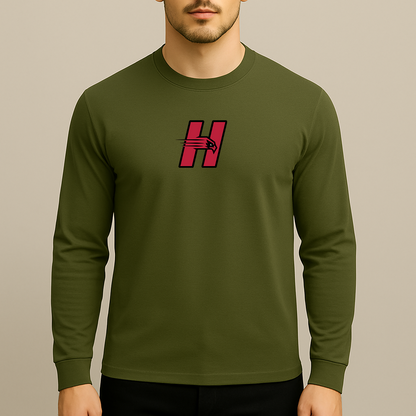 Men's Hartford Hawks Logo Long Sleeve T-Shirt