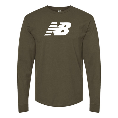 Men's New Balance Logo  Cotton Long Sleeve T-Shirt