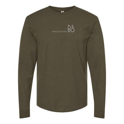Men's Bang and Olufsen Logo Cotton Long Sleeve T-Shirt