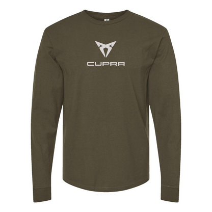 Men's Cupra  Logo Cotton Long Sleeve T-Shirt