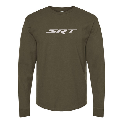 Men's Street Racing Technology Logo Cotton Long Sleeve T-Shirt