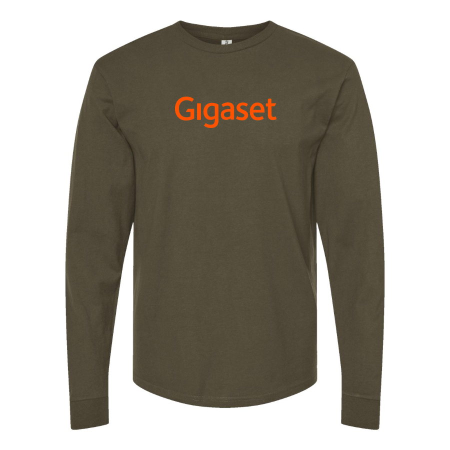 Men's Gigaset Logo Cotton Long Sleeve T-Shirt