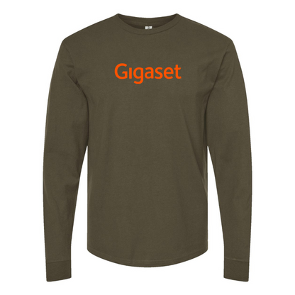 Men's Gigaset Logo Cotton Long Sleeve T-Shirt