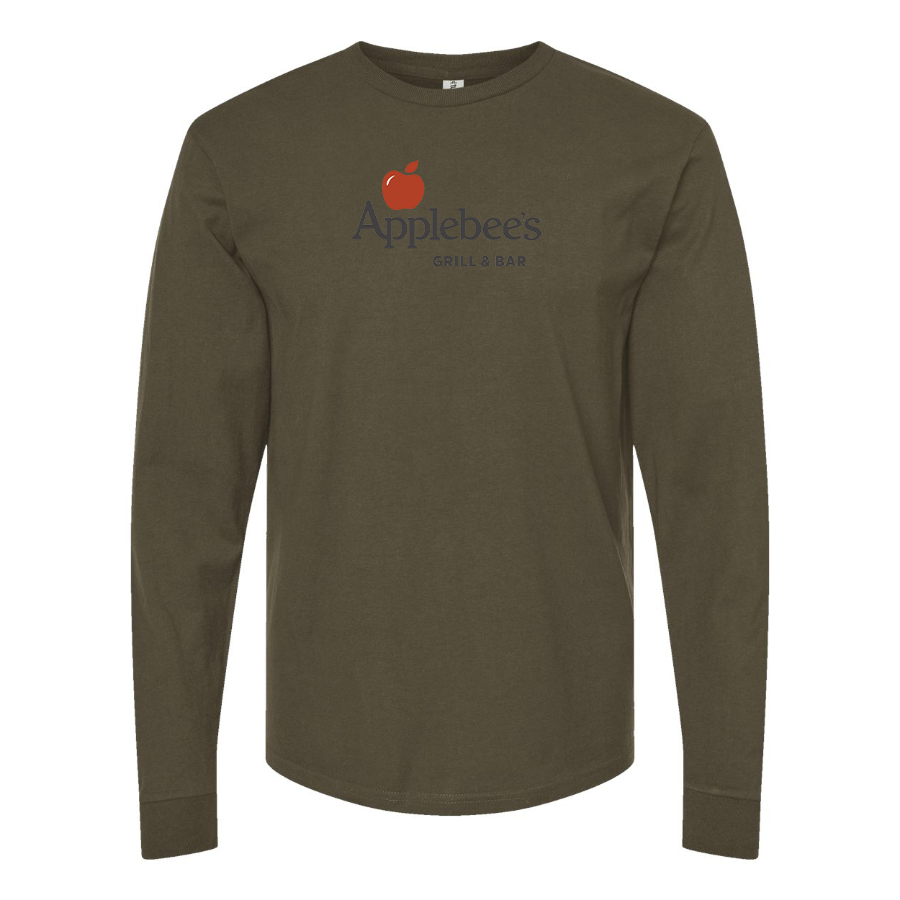 Men's Applebees Logo Cotton Long Sleeve T-Shirt