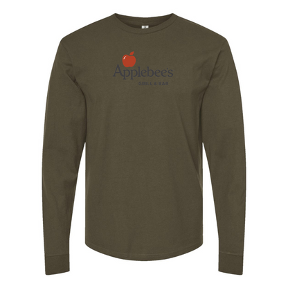 Men's Applebees Logo Cotton Long Sleeve T-Shirt
