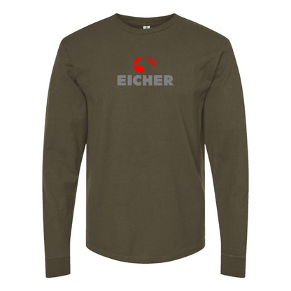 Men's Eicher Logo Cotton Long Sleeve T-Shirt