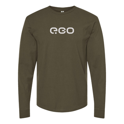 Men's e-GO Logo Cotton Long Sleeve T-Shirt