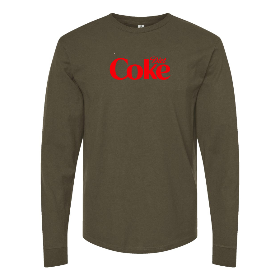 Men's Diet Coke Logo Cotton Long Sleeve T-Shirt