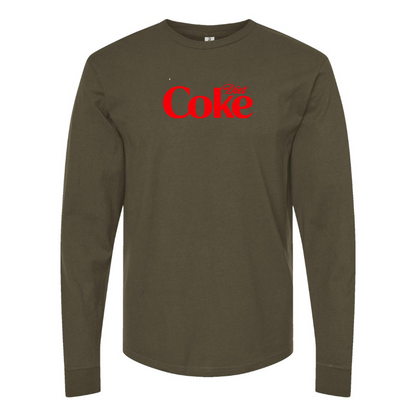 Men's Diet Coke Logo Cotton Long Sleeve T-Shirt