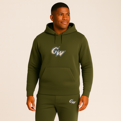 Men's George Washington Colonials Logo Hoodie Joggers Set