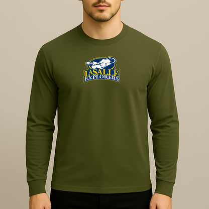 Men's La Salle Explorers Logo Long Sleeve T-Shirt
