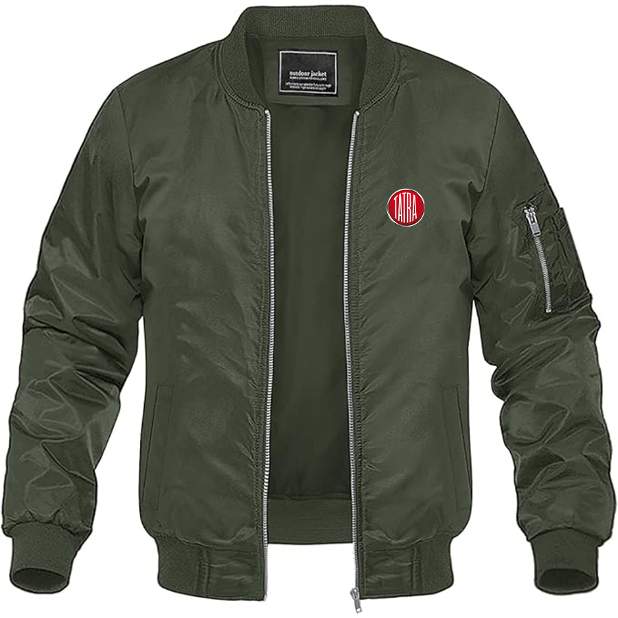 Men's Tatra Logo Lightweight Bomber Jacket Windbreaker Softshell Varsity Jacket Coat