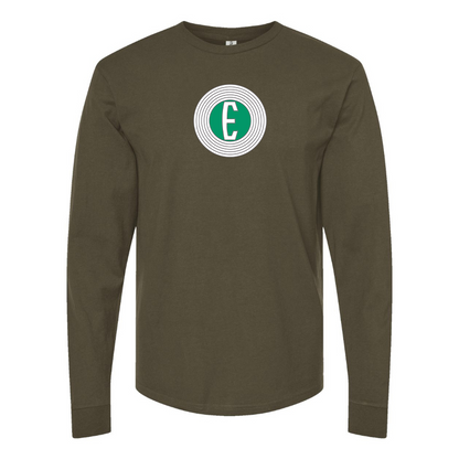Men's Edsel Logo Cotton Long Sleeve T-Shirt