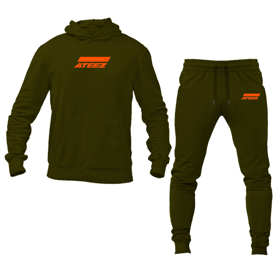 Men's Ateez Logo Hoodie Joggers Set