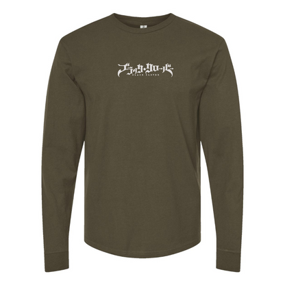 Men's Black Clover Logo Cotton Long Sleeve T-Shirt
