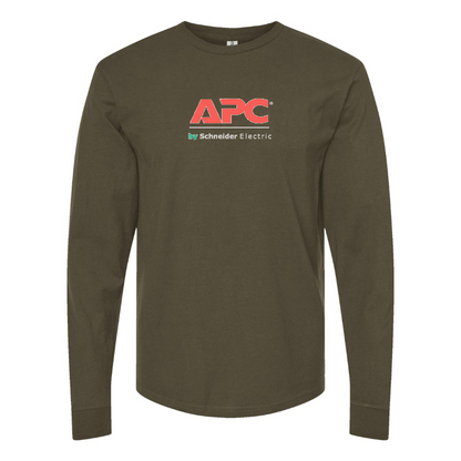 Men's APC  Logo Cotton Long Sleeve T-Shirt
