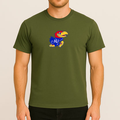 Men's Kansas Jayhawks Logo Cotton T-Shirt