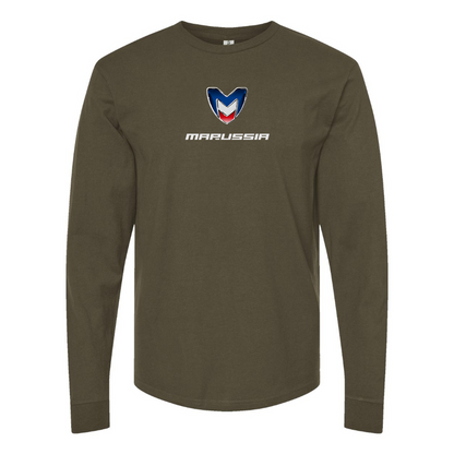 Men's Marussia Motors Logo Cotton Long Sleeve T-Shirt
