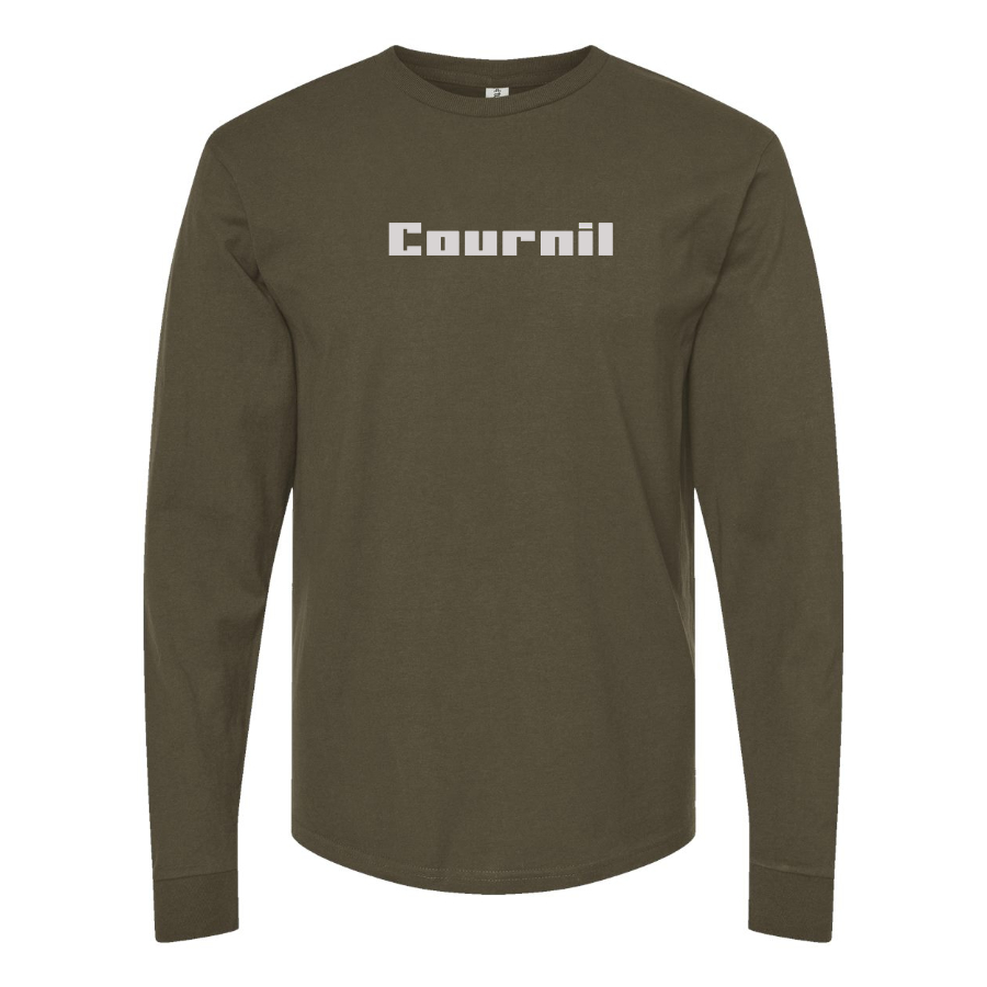 Men's Cournil Logo Cotton Long Sleeve T-Shirt