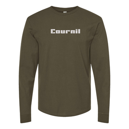 Men's Cournil Logo Cotton Long Sleeve T-Shirt