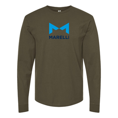 Men's Magneti-Marelli Logo Cotton Long Sleeve T-Shirt
