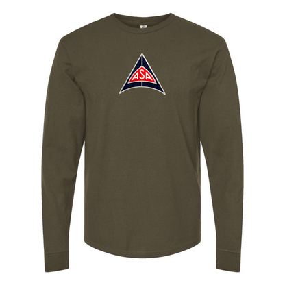 Men's ASA Logo Cotton Long Sleeve T-Shirt