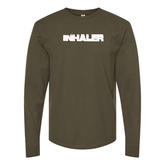 Men's Inhaler  Logo  Cotton Long Sleeve T-Shirt