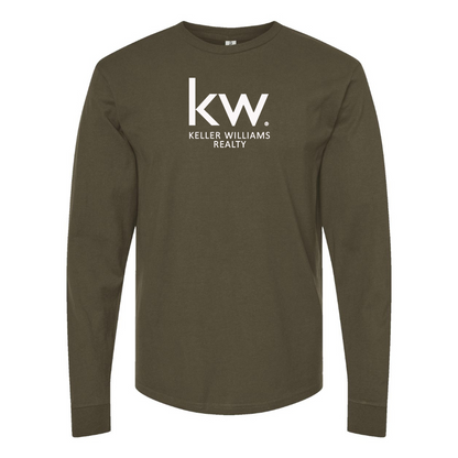 Men's Keller Williams Logo  Cotton Long Sleeve T-Shirt