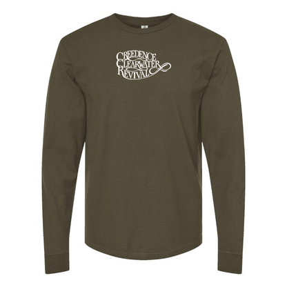Men's Creedence Clearwater Revival Logo Cotton Long Sleeve T-Shirt