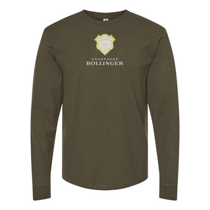 Men's Bollinger Logo Cotton Long Sleeve T-Shirt