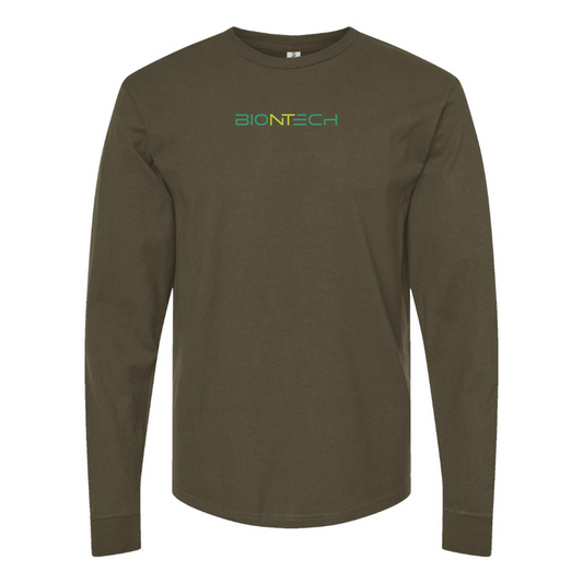 Men's Biontech Logo Cotton Long Sleeve T-Shirt