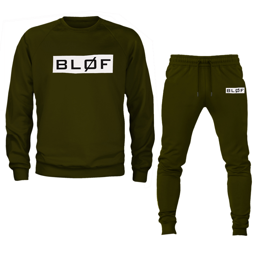 Men's  BLØF Crewneck Sweatshirt Joggers Suit