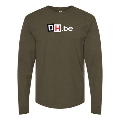 Men's DH Derniere Heure Logo  Cotton Long Sleeve T-Shirt