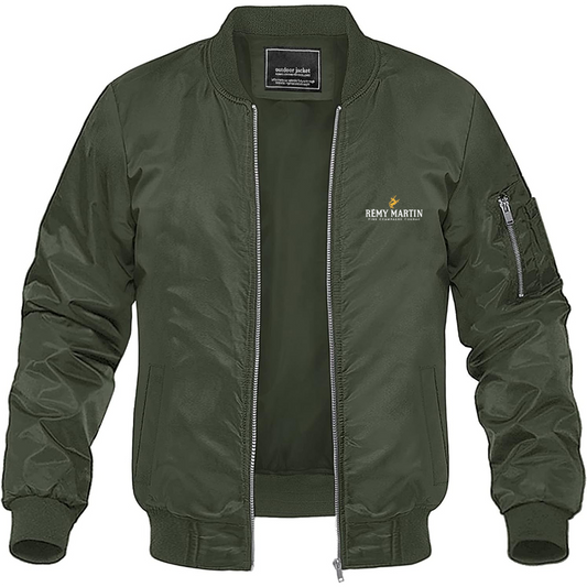 Men's  Rémy Martin Lightweight Bomber Jacket Windbreaker Softshell Varsity Jacket Coat
