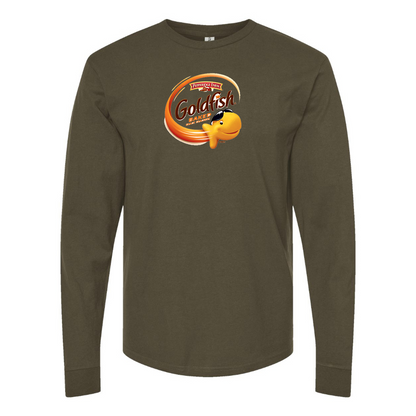 Men's Goldfish Logo Cotton Long Sleeve T-Shirt