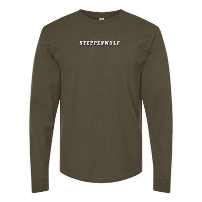 Men's   Steppenwolf Logo Cotton Long Sleeve T-Shirt