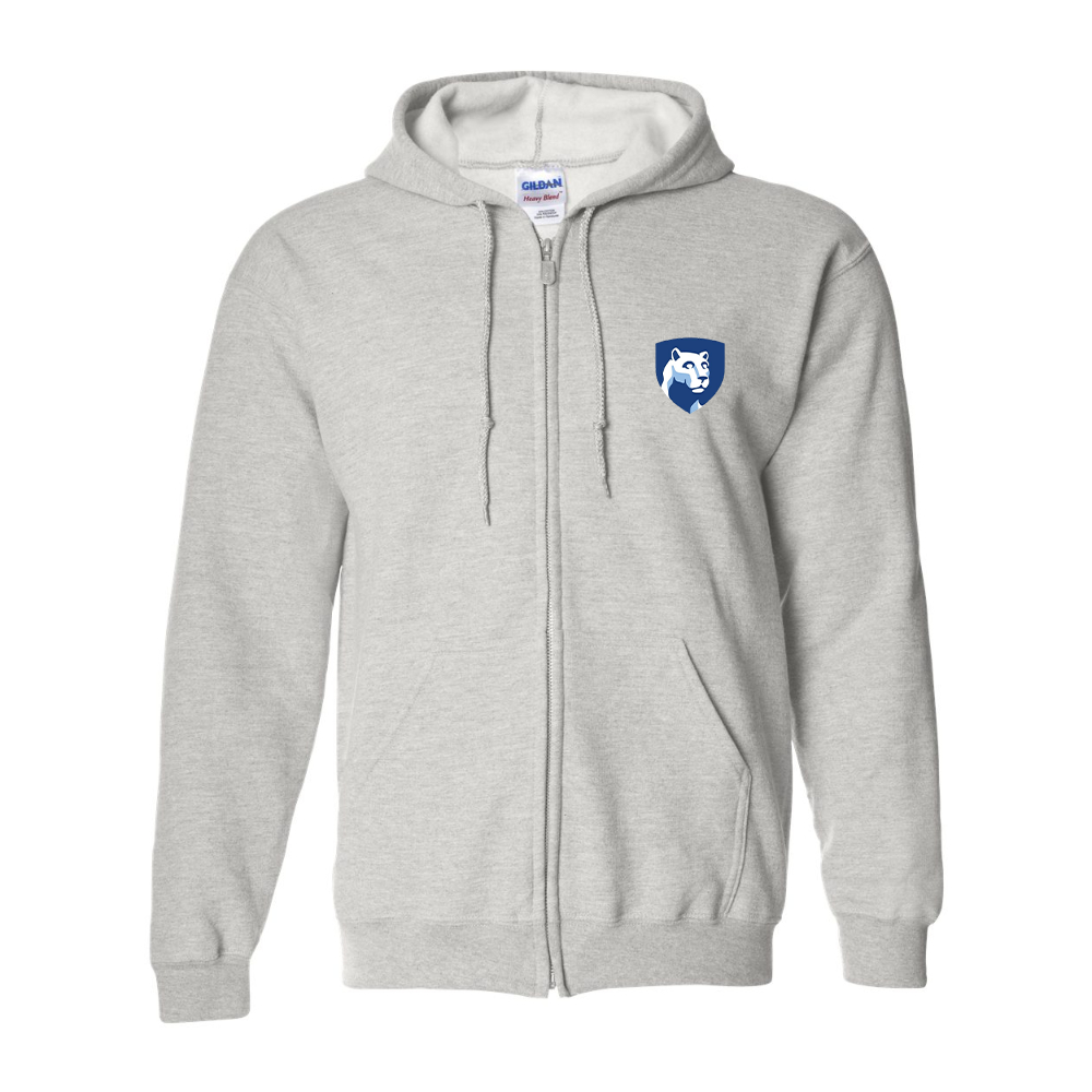 Men's Penn State Symbol Gildan  Heavy Blend Full Zip Hooded Sweatshirt
