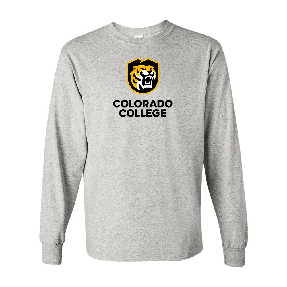 Men's  Colorado College Tigers Gildan Heavy Cotton Long Sleeve T-Shirt