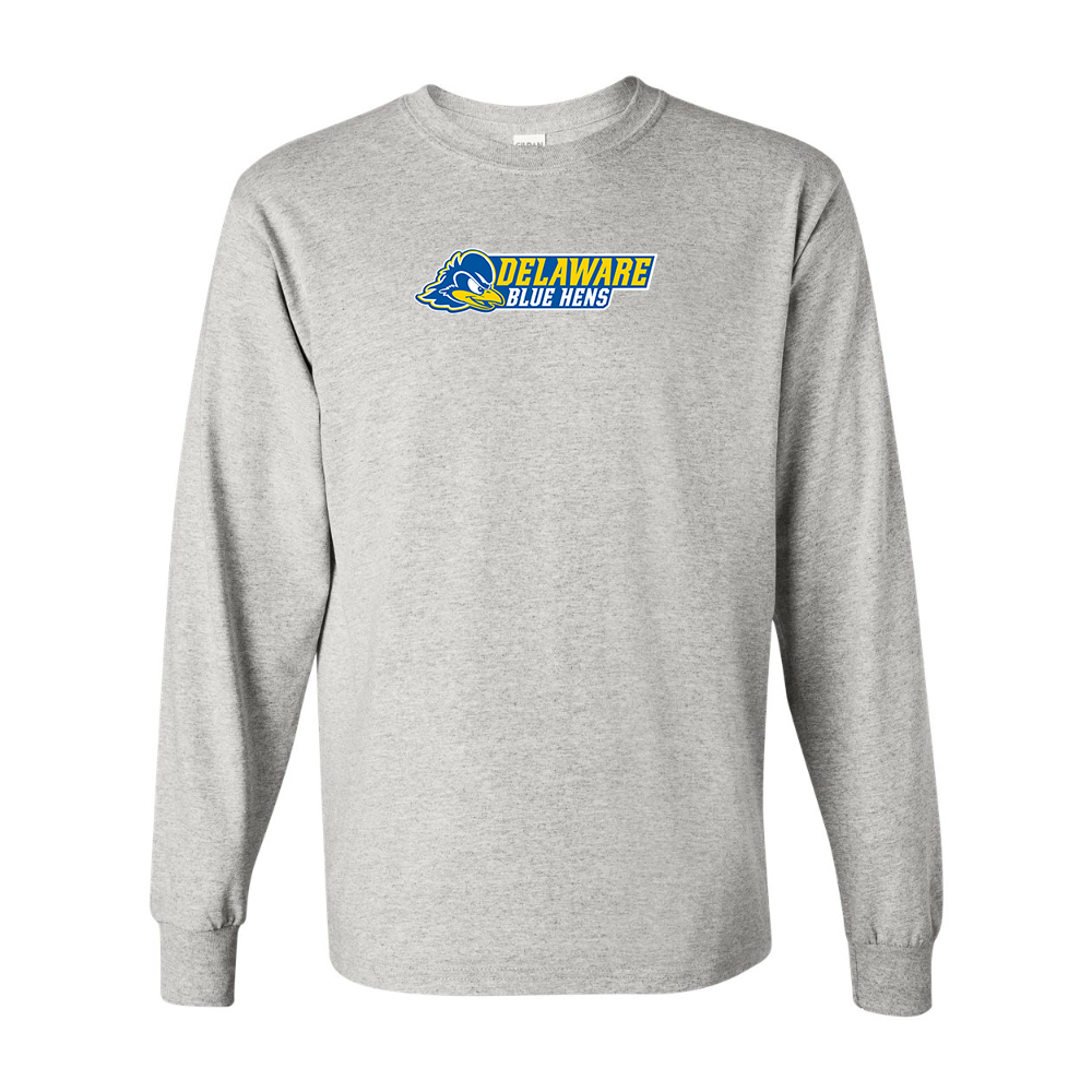 Men's  Delaware Blue Hens Gildan Heavy Cotton Long Sleeve T-Shirt