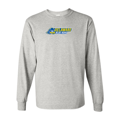 Men's  Delaware Blue Hens Gildan Heavy Cotton Long Sleeve T-Shirt