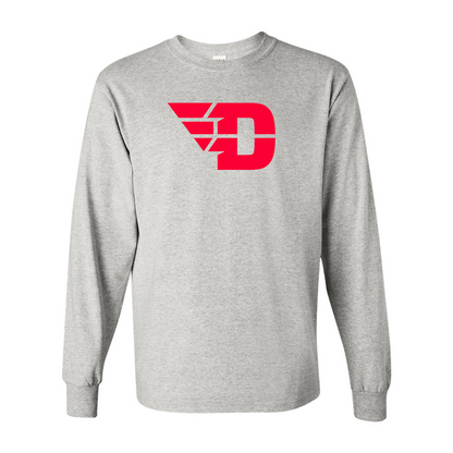 Men's Dayton Flyers Gildan Heavy Cotton Long Sleeve T-Shirt