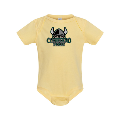 Cleveland State Vikings  Rabbit Skins Infant Baby Rib Bodysuit