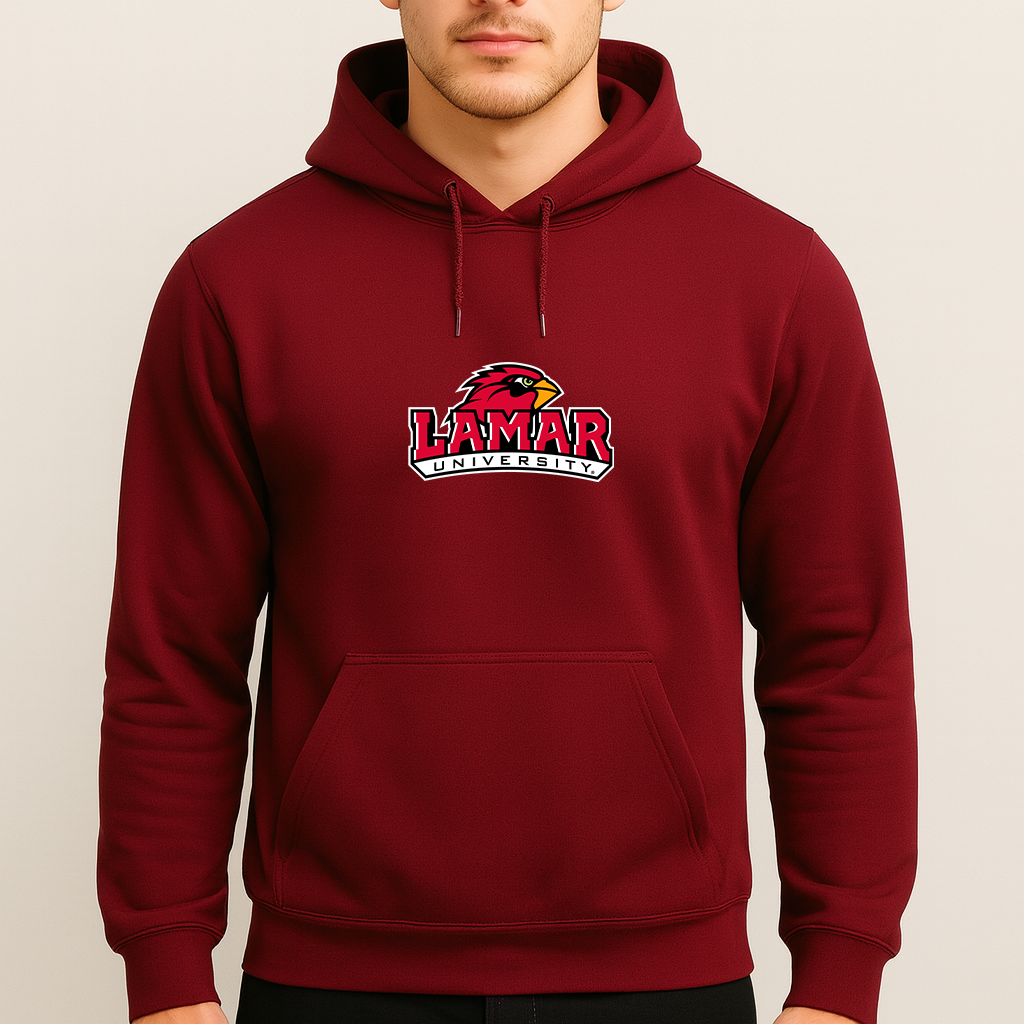Men's Lamar Cardinals Logo Pullover Hoodie